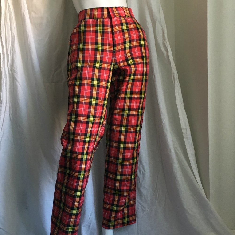 Red Plaid Pants